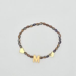 PULSERA AMOR A LAS INICIALES LETRA M