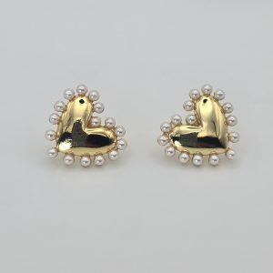 ZARCILLOS CORAZONES CON CORONA DE ESTRELLAS