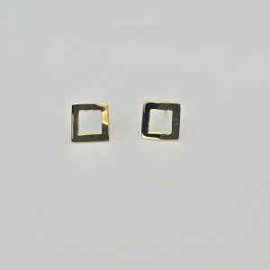 ZARCILLOS CON FORMA CUADRADA